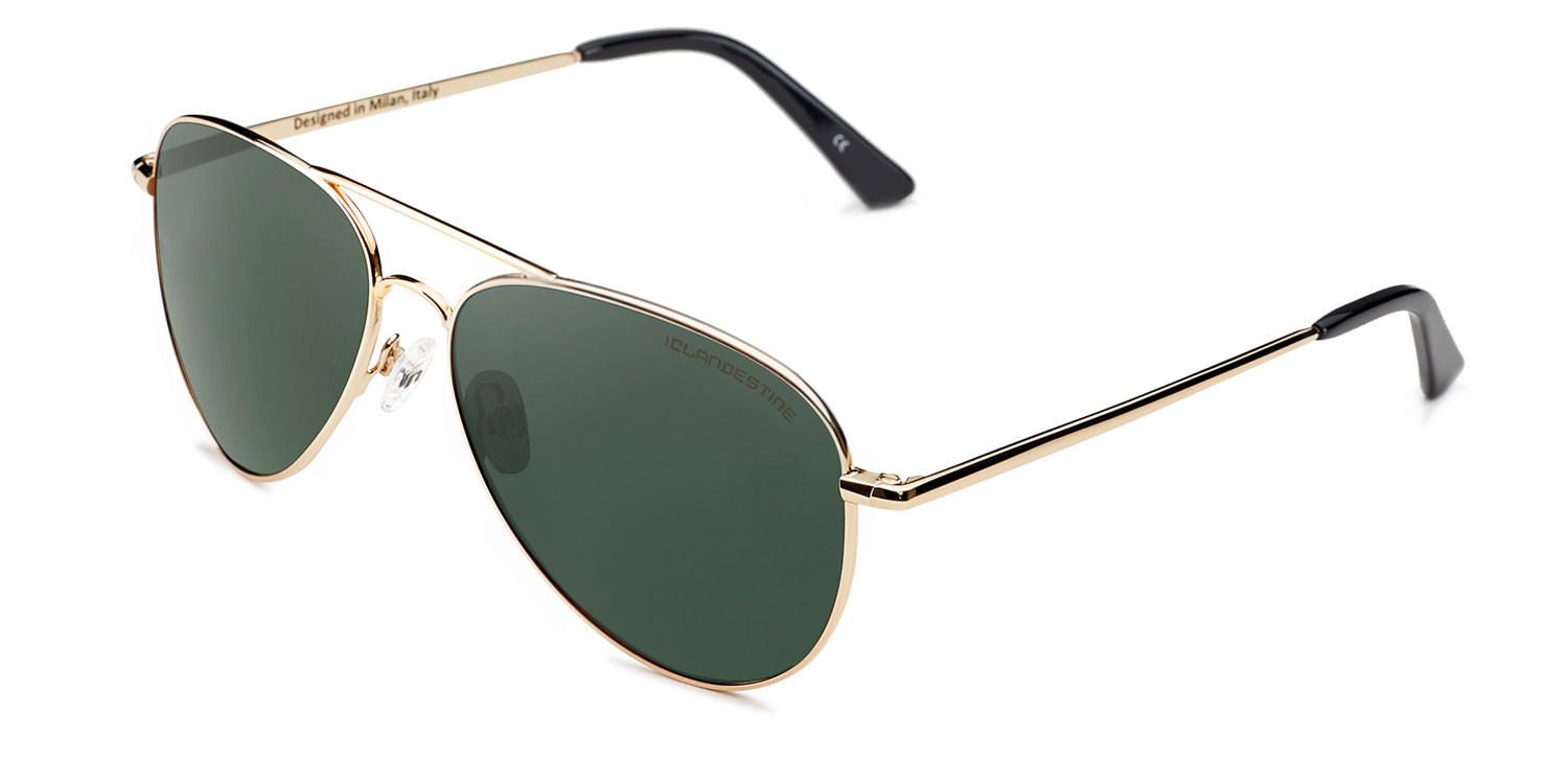 AVIAT⑩R GOLD DARK GREEN by SANYO