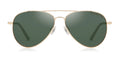 AVIAT⑩R GOLD DARK GREEN by SANYO