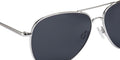 AVIATOR ⑩ SILVER BLUE GREY POLARIZED