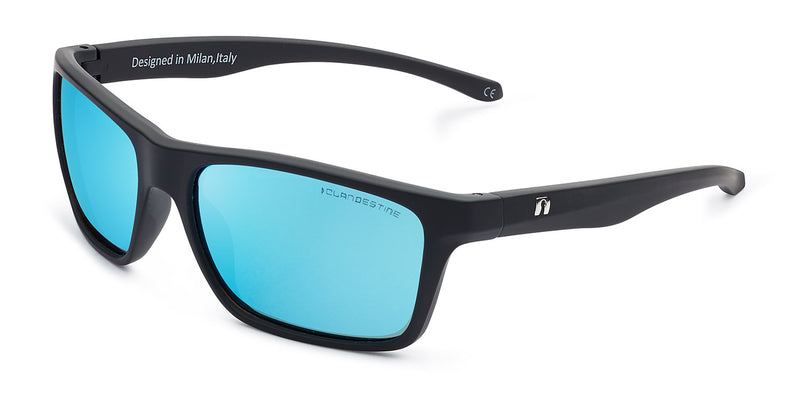SQUARE⑥ MATTE BLACK BLUE N